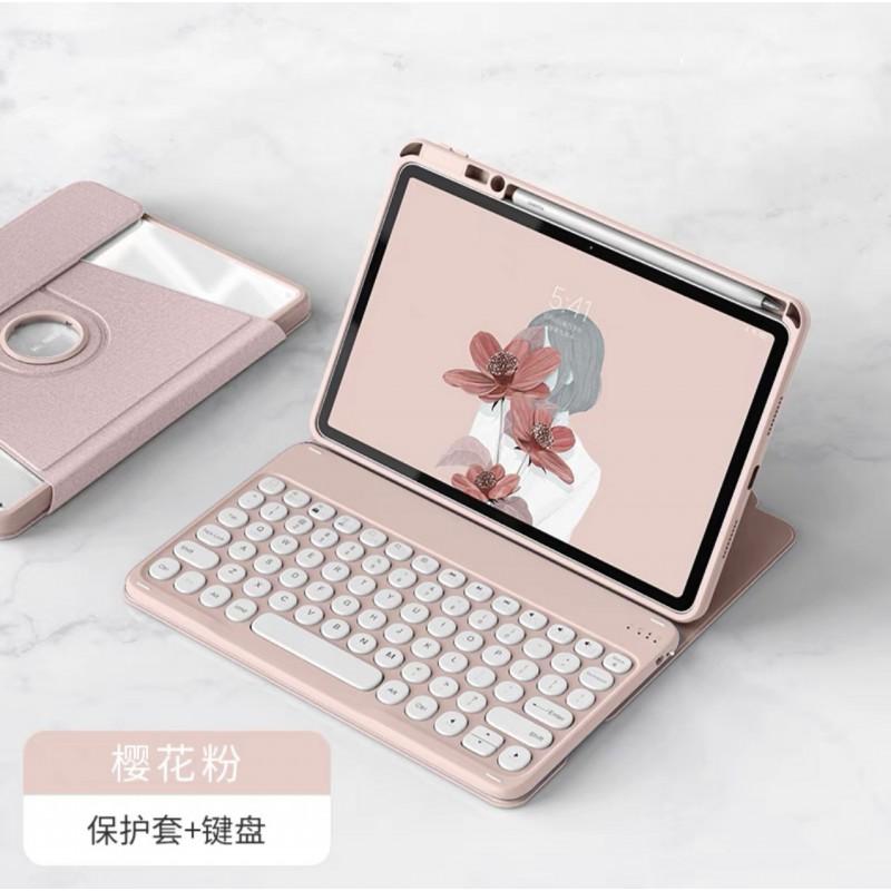 IPad 11th Gen Case With Rotating Stand Keyboard Cover Stylus Slot Auto Sleep/Wake PU Leather Air 11 Pro