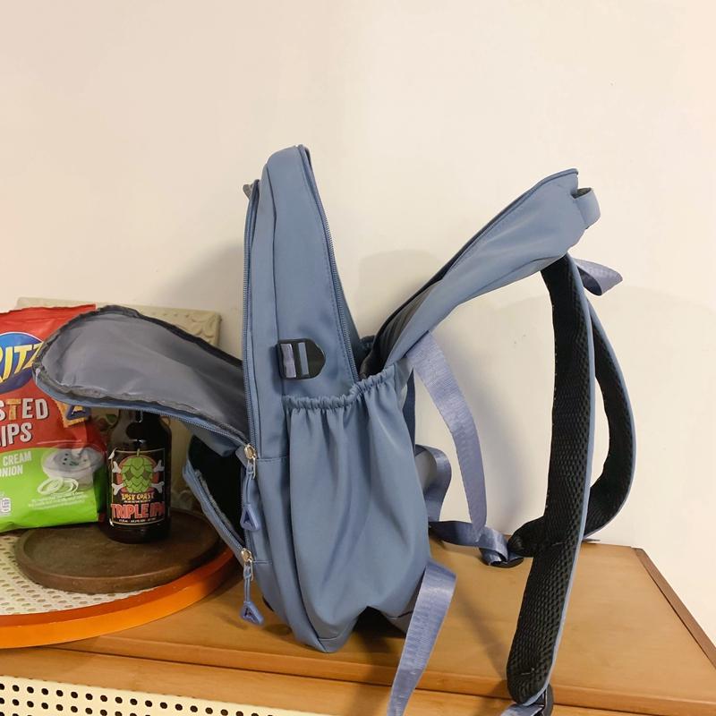 Students Schoolbag Women's Senior High School Backpack Letter Print Large Capacity Backpack