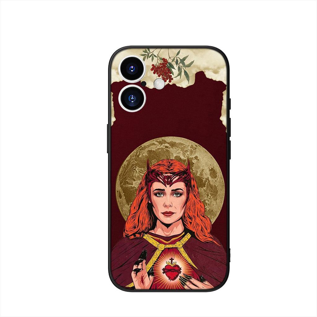 Scarlet Witch Marvel Wallpaper Cover Phone Case for Apple iPhone 16 15 14 Plus 13 12 Mini 17 Pro Max + 16E Air 16+ ProMax