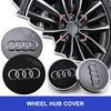 For Audi  A5 60/61/68/69mm Car Emblem Wheel Hub Caps Hubcap Badge Styling For Audi B5 B6 B7 B8 B9 A3 8P 8V 8L A5 A6 C6 C5 C7 4F A1 A7 A8 Q2