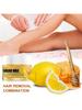 1PC Honey Lemon Hair Removal Wax, Gentle Hair Removal Cream, Smooth Skin, Long-Lasting Effect, Simpl