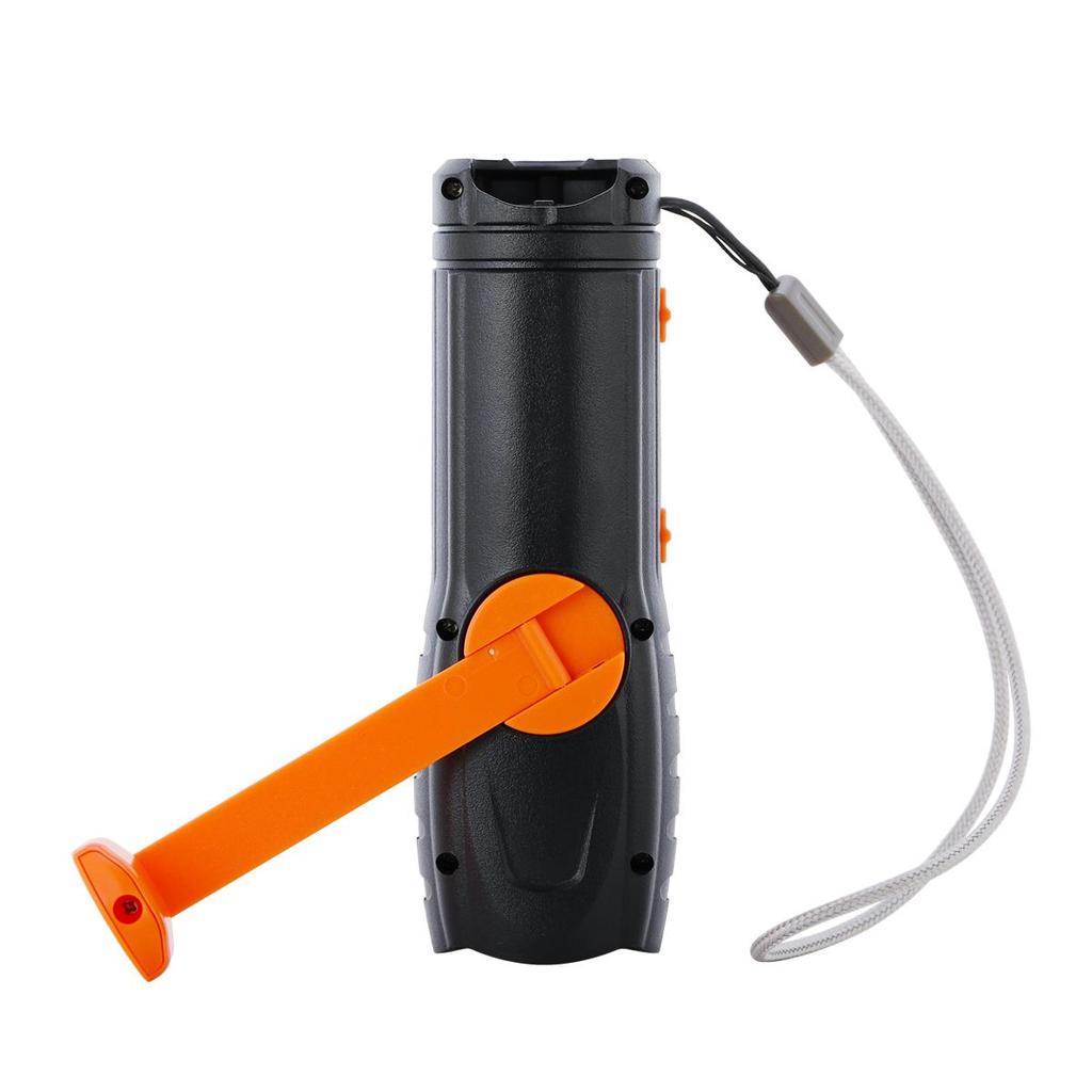 Emergency Multi-Function Hand-Crank Flashlight with Radio, SOS Alarm, and Phone Charger