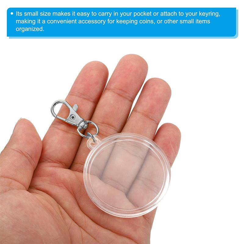 1PC Badge Star Transparent Pixiv Protective Cover Anime Merchandise Plastic Portable Pendant Collection Box Storage