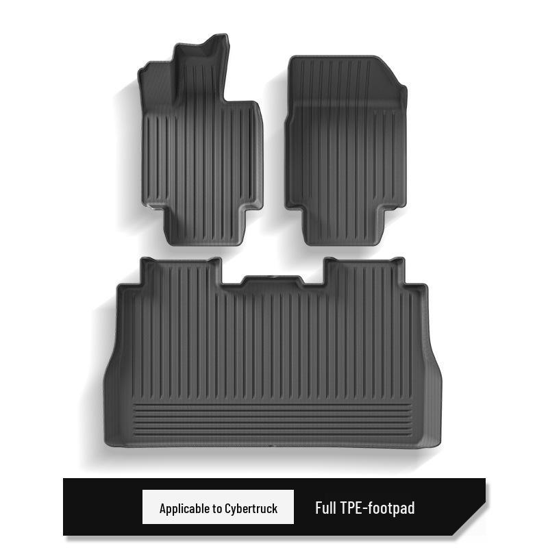 

Fits 2024 Tesla Cybertruck: Custom TPE Floor Mats