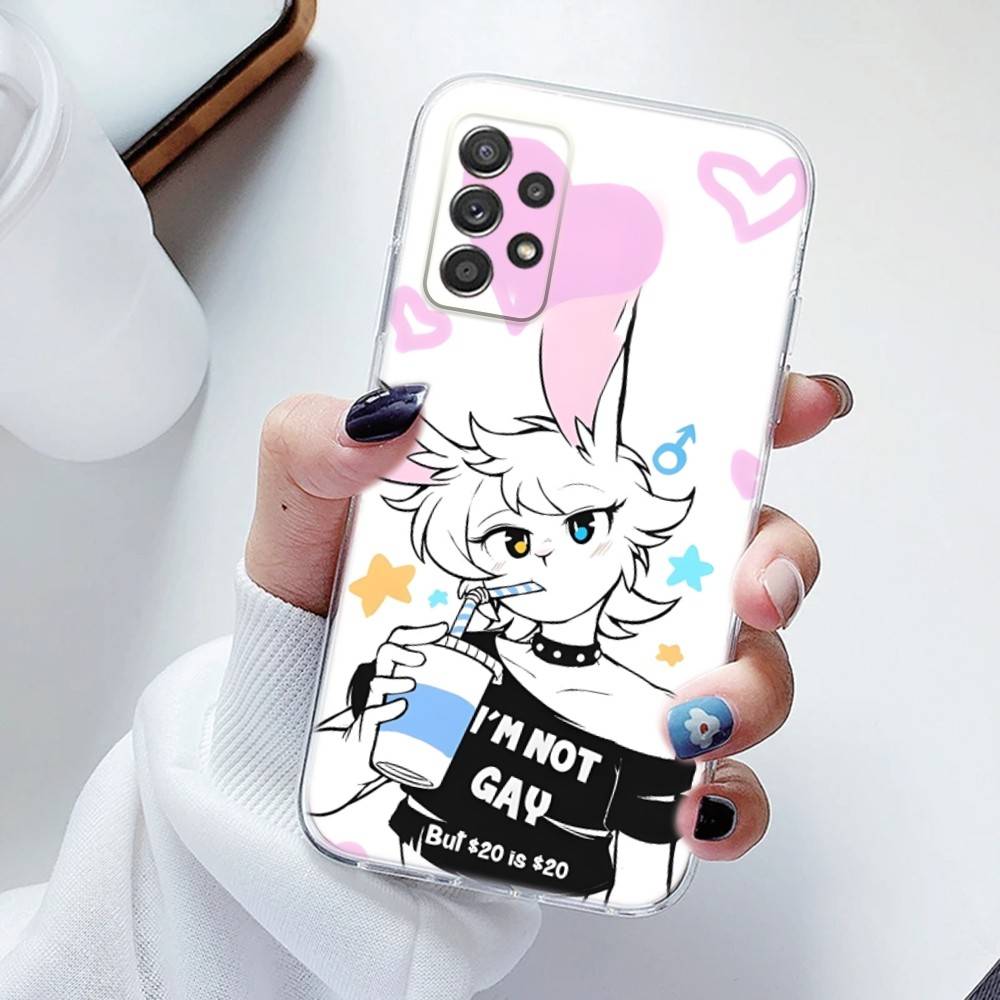 Cute B-Boykisser Phone Case Silicone For Samsung S30,23,21,22,20 FE lite,S10,9,PIus Note20ultra Soft Transparent