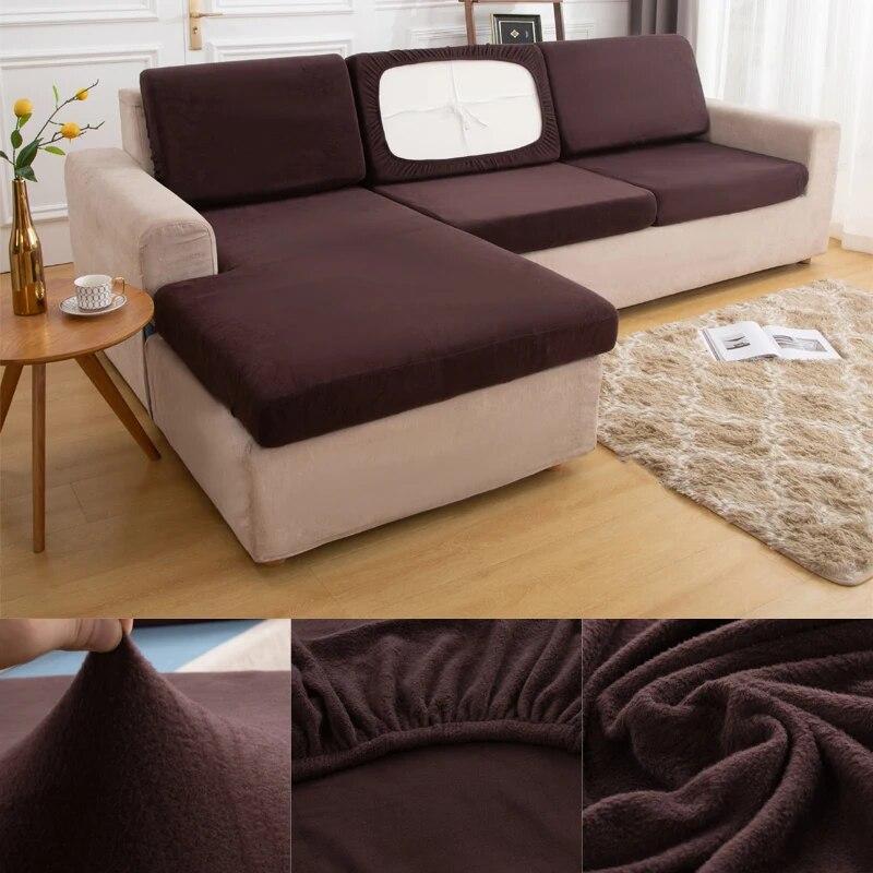 Lavabilă, detașabilă, husă de pernă de șezut pentru canapea de pluș Huse de protecție elastică pentru animale de companie Husă de pernă pentru canapea pentru mobilier