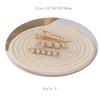 Manteles Individuales Redondos Tejidos de Algodón Resistentes al Calor Antideslizantes Trenzados Lavables para Mesa de Comedor Cocina Decoración del Hogar