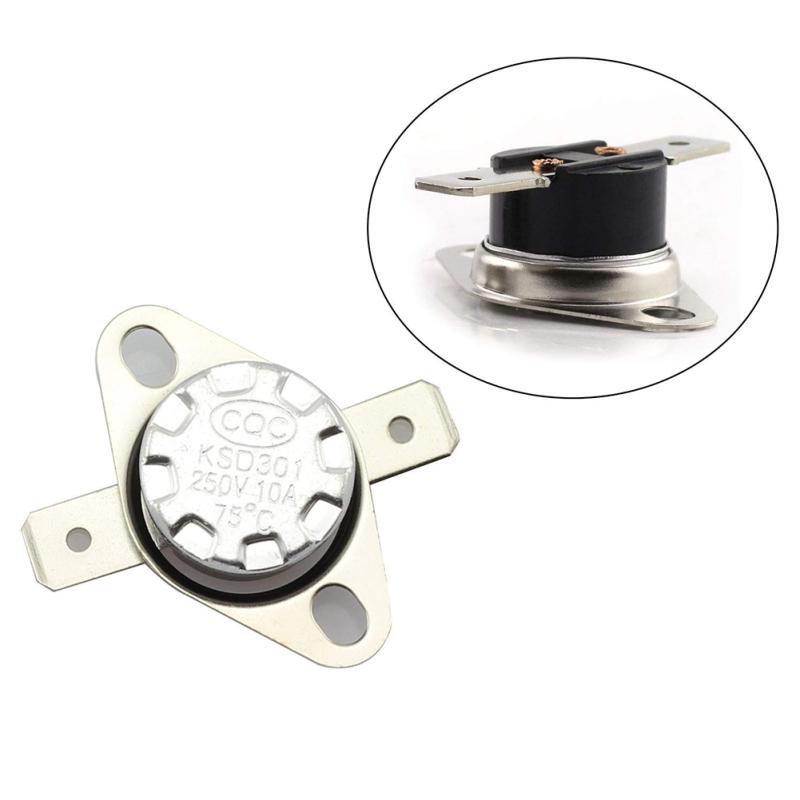 5 Pcs KSD301 Thermal Control Switch 250V 10A Normally Closed NC Thermostat Temperature Switch