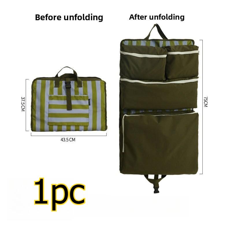 

Портативная сумка для хранения в путешествии, складной органайзер для багажа и одежды, складной мешок для сортировки одежды для деловых поездок и путешествий зелёный