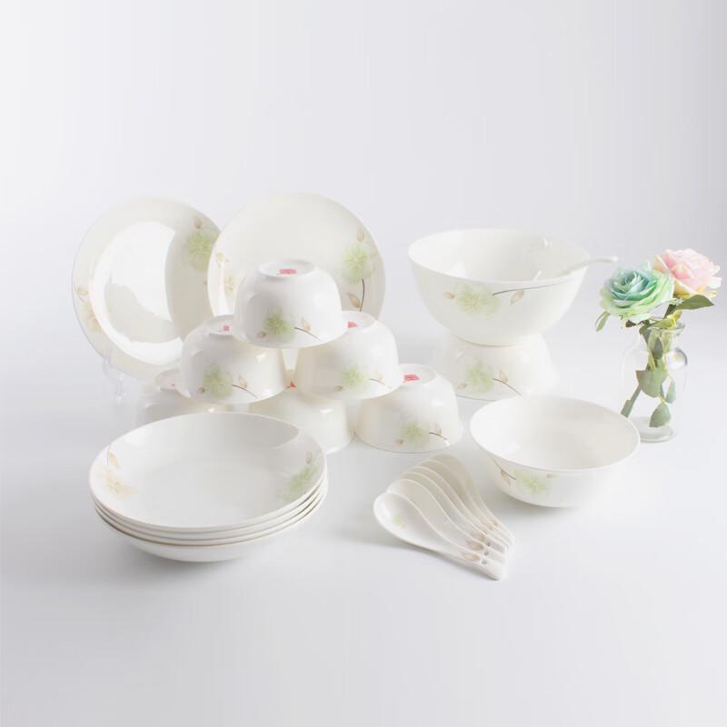 

Tang Dynasty Style Bone China 22-Piece Dinnerware Set