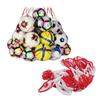 Practical Convenient Carrying Red White Basketball Net Bag Large Capacity Ball Bag Sports Supply