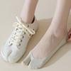 Ultra Thin Split Toe Socks Summer Outdoor No Show Tabi Two Toe Socks Invisible Liner Boat Ankle Toe Socks For Women Ladies