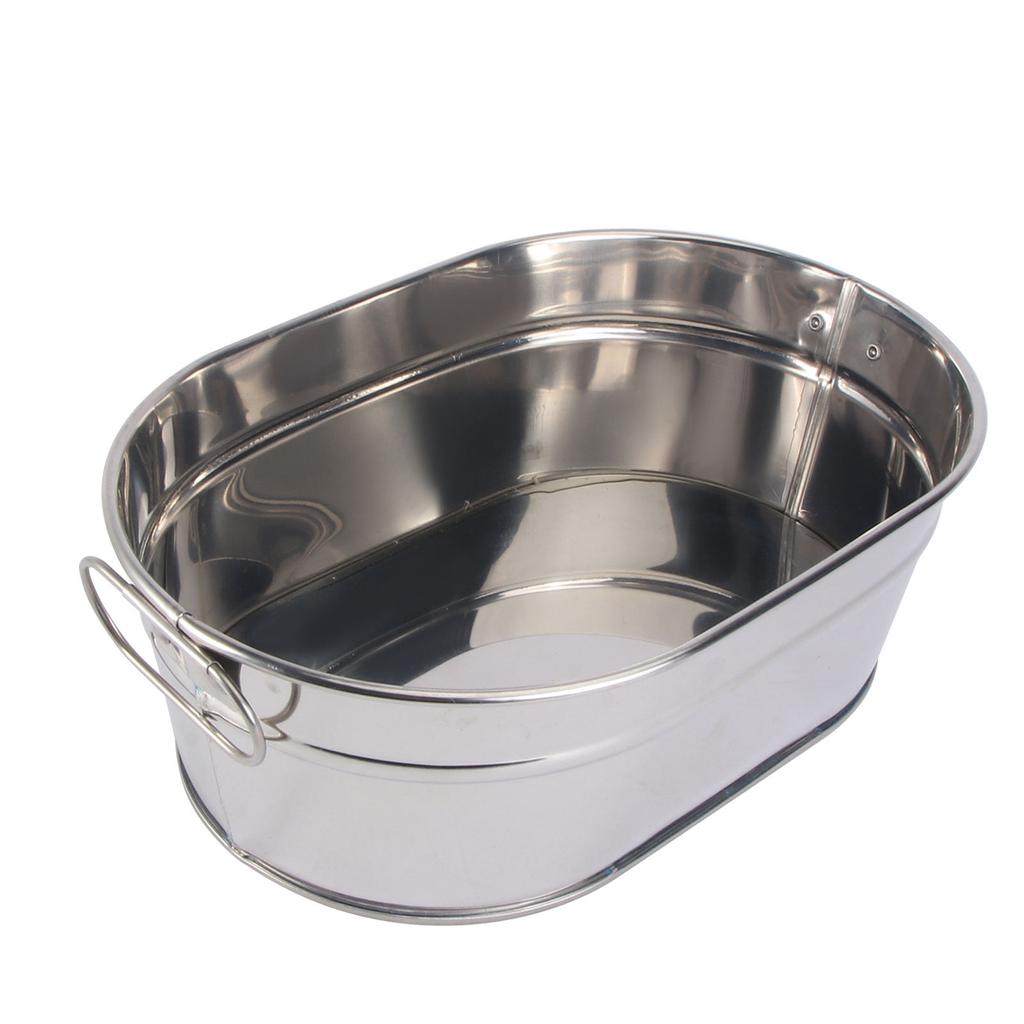 Stainless Steel Tableware Plate French Fries Bucket Snacks Chicken Plate Bread Basket