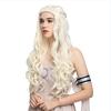 HAIRJOY Synthetic Hair Women Blonde Cosplay Wig Long Curly Braided Costume Wigs Queen Wig
