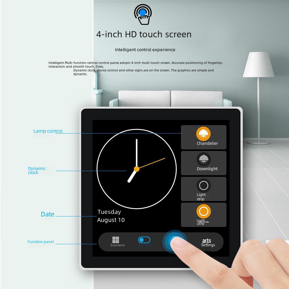 Tuya Smart Zigbee Multifunctional Touch Panel LCD Switch