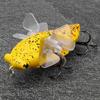 Hard Fish Lure Bionic Cicada Shape Fishing Bait with Rotating Spins Propeller Treble Hook 7.5cmY238 8