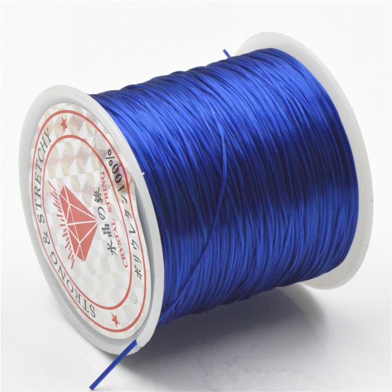 Crystal Elastic Line, Flat Rubber Band Rope 60 Meters Per Roll, Bead Line Diy Jewelry Accessories