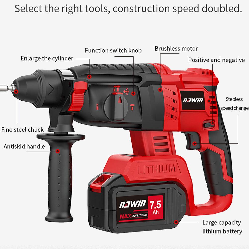 Купить NAWIN 4 шт. электроинструмент аккумуляторная электрическая дрель ...