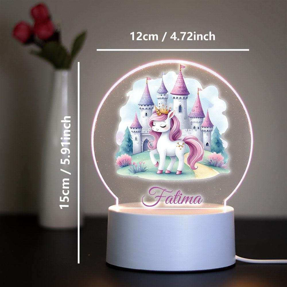 Cute Personalize Custom Unicorn Usb Atmosphere Table Lamp Usb Atmosphere Desk Lamp Usb Atmosphere Table Lamp