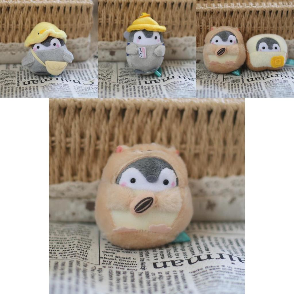 Cute Penguin Plush Toy Pendant Soft Stuffed Animal Keychain Doll Cartoon Bag Charm