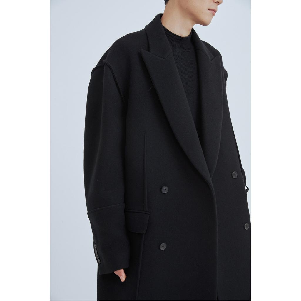 Recode Oversized Maxi Double Coat_Rkcaw23615Bkx