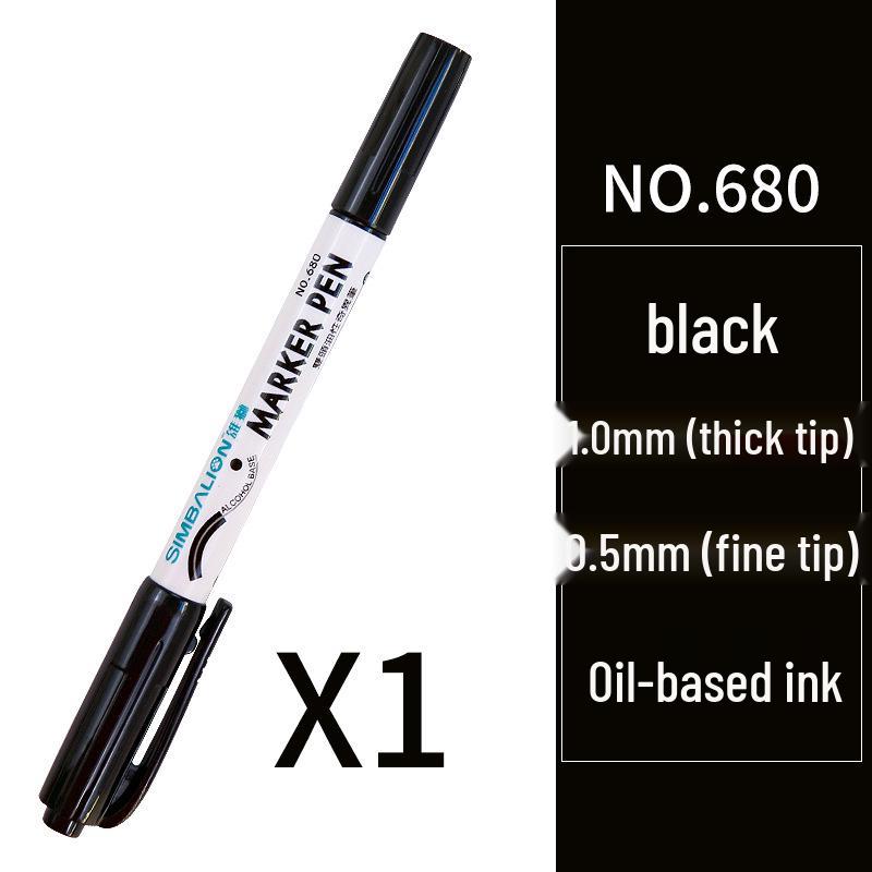 Lion 680 Double-Headed Waterproof Outline Marker Pen