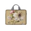 1-Piece Set, Flower Patterned Laptop Bag, Briefcase, Suitable for 14 Inch Laptops, Fixed Laptop Bag