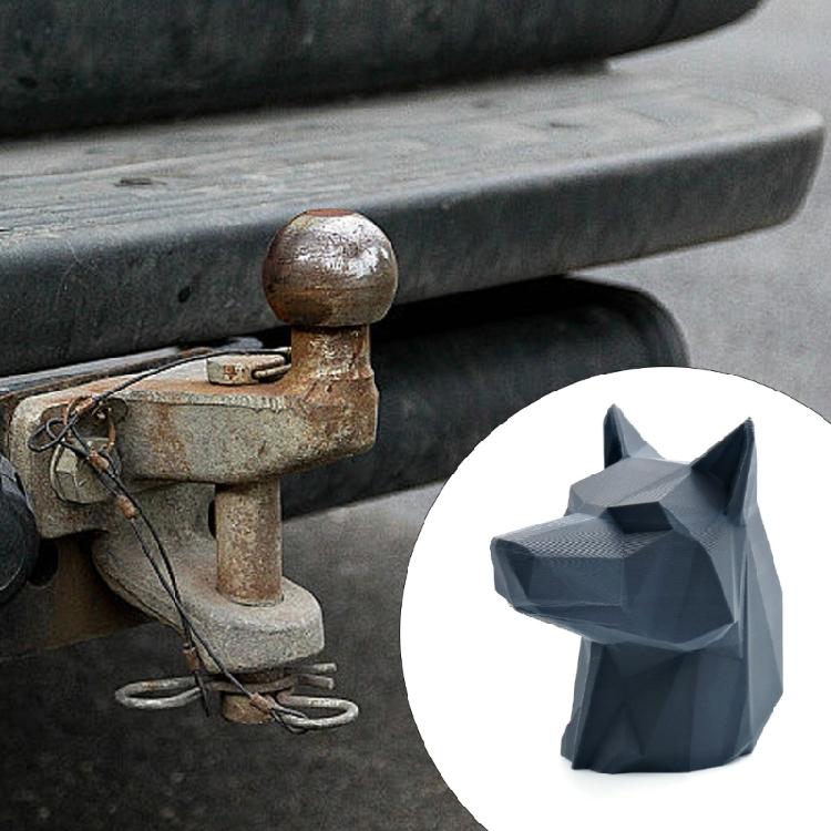 Odolný kryt tažného zařízení s 3D potiskem vlka Univerzální velikost 50MM Pevná konstrukce pro auto