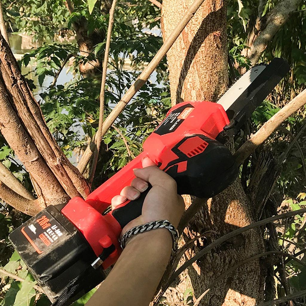 18/21V 1100W Lithium Battery Electric Pruning Saw Woodworking One-handed Electric Saw Garden Logging Mini Electric Chain Saw