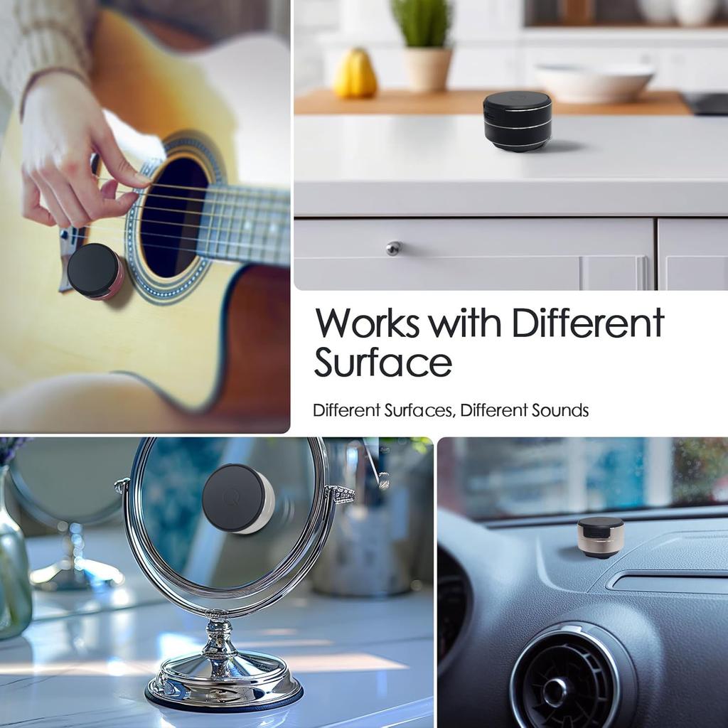 Bone Conduction Wireless Speaker 5W Powerful Sound Quality Portable for Kitchen/Bedroom/Outdoor Use. Audio Bone Conduction Wir
