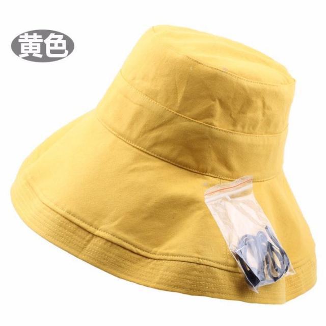 Hat Women's Summer Versatile Travel Sun Protection Visor Casual Outdoor Bucket Hat Women's Big Brim Sun Hat Tide