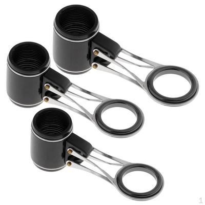3 peças kit de reparo de guias de vara de pesca dobrável de aço inoxidável faça você mesmo