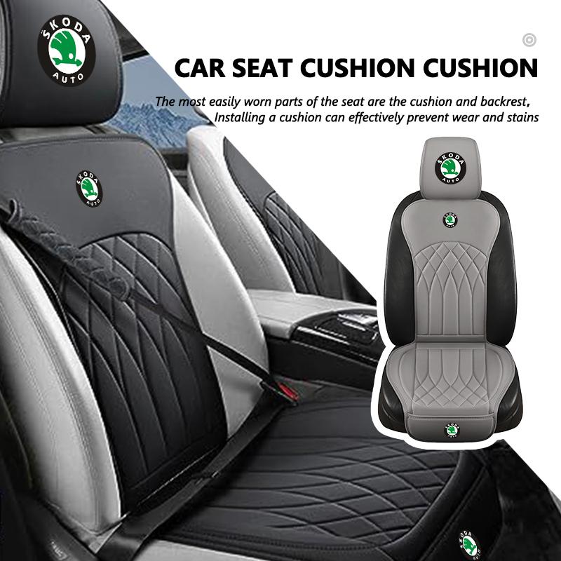 AAABT1 For Skoda Car Seat Cover Front Rear Cushion Breathable Protector Mat Kamiq Karoq Octavia 2 3 Rapid Scala Kami Fabia VII VRS