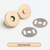 Runde Metall-Magnetische Versteckte Schnallen für Taschen & Bekleidung - 14 mm & 18 mm