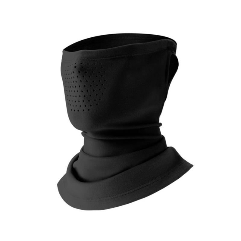 

Neck Gaiter Headwear For Cold Weather Cycling And Outdoor Sports Thermals Lining Breathable Fleece Ear Band Face Mask чорний