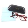Great Ayame Glasses NEWOLD New Old Clear Red Mens Used
