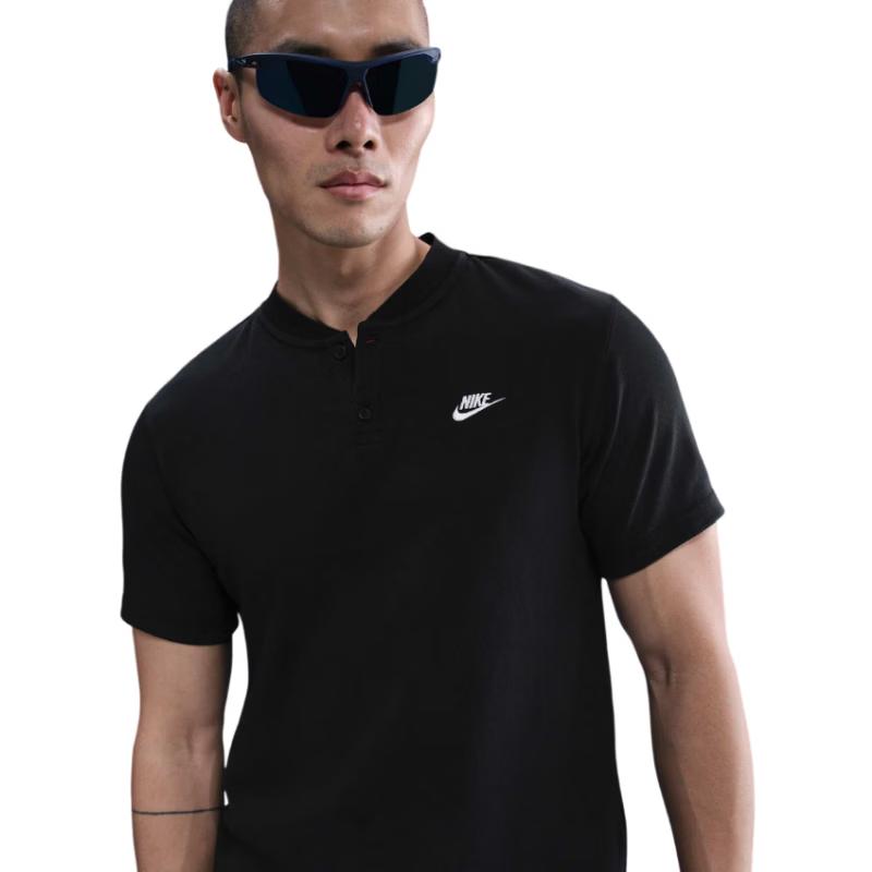 Nike Men s Club Short-Sleeve Henley M