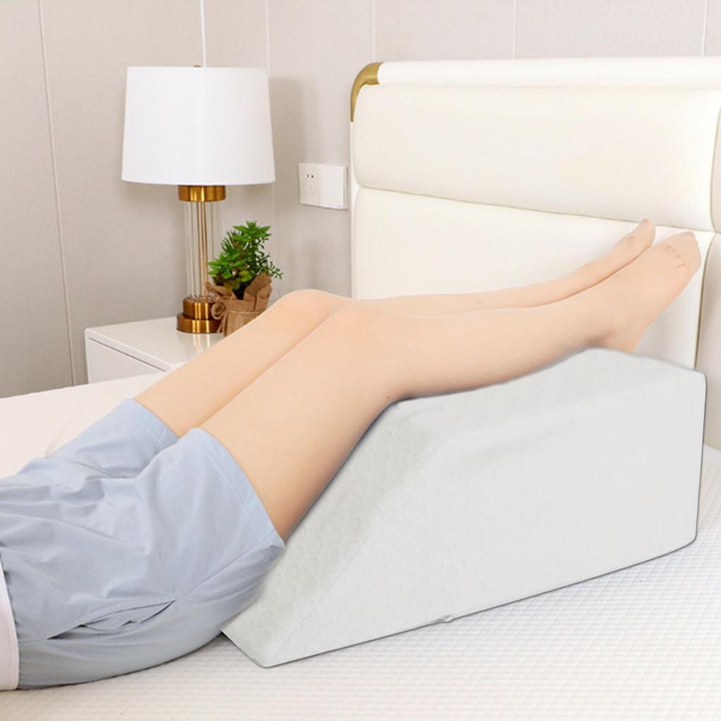 Leg Pillow Ergonomic Soft Breathable Bed Wedge Leg Rest Wedge Pillow For Sofa Couch Bedroom Living Room Offices Home Relaxation