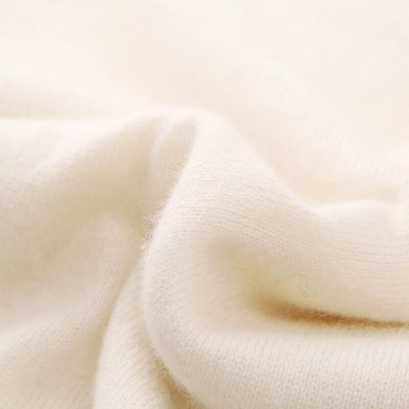 Zhaojun Women's Cashmere Round Neck Long Sleeve Pullover Sweater with Pockets