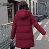 Xuezhongfei Women's Mid-length Hooded Winter Down Jacket