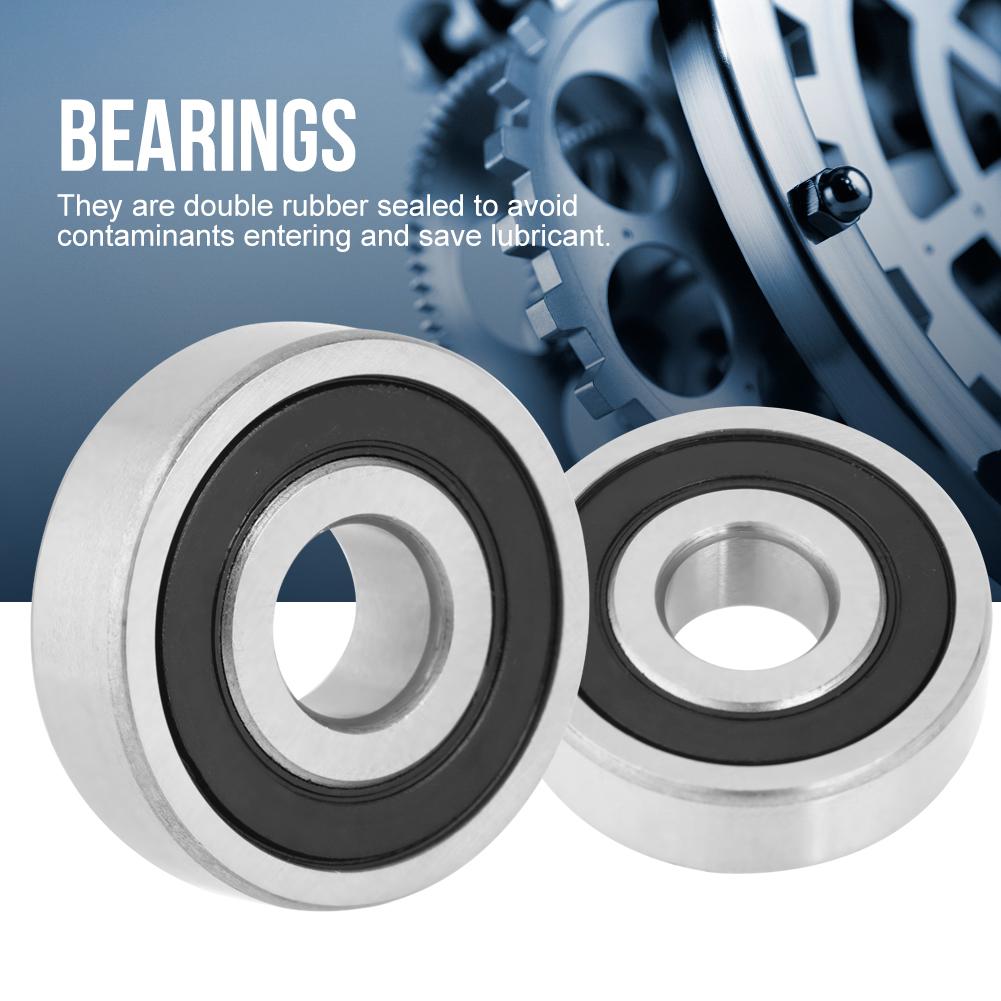 10 rubber ed bearings, high quality steel bearings 10 x 30 x 9 mm, 10 percent for mechanical devices, electrical instruments, toy