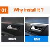 For Peugeot 3008 5008 GT Hybrid 2016-  ABS Car Styling Inner Door Handle Bowl Cover Trim Stickers Interior Accessories