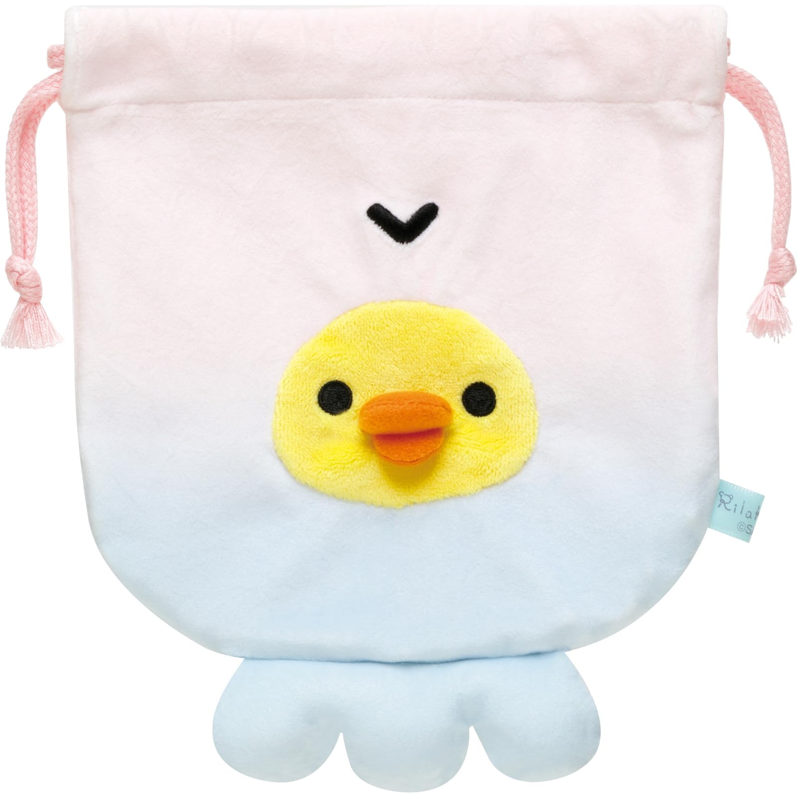 

San-X Rilakkuma Plush Drawstring Purse Kiiroitori (Jellyfish) CA54502