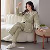 Three-Layer Thickened Padded Cotton Winter Pajamas Women'S Fleece Thickened Coral Fleece Padded Jacket Can Be Worn Outside Loungewear Warm Suit
