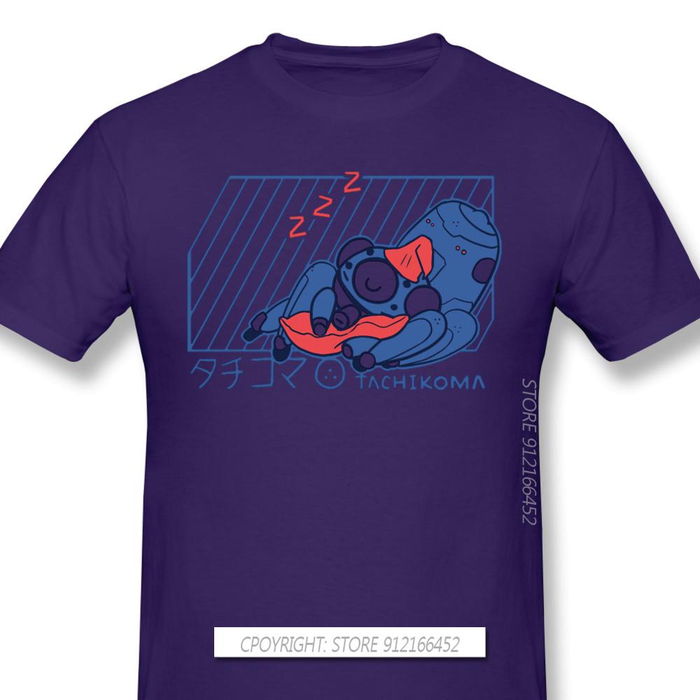 Customization Clothes Ghost In The Shell Technology Ai Anime T-Shirts TACHIKOMA Fashion For Men