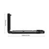 LShaped Metal Quick Release Plate Bracket Hand Grip for Canon EOSR Mirrorless Camera(black)