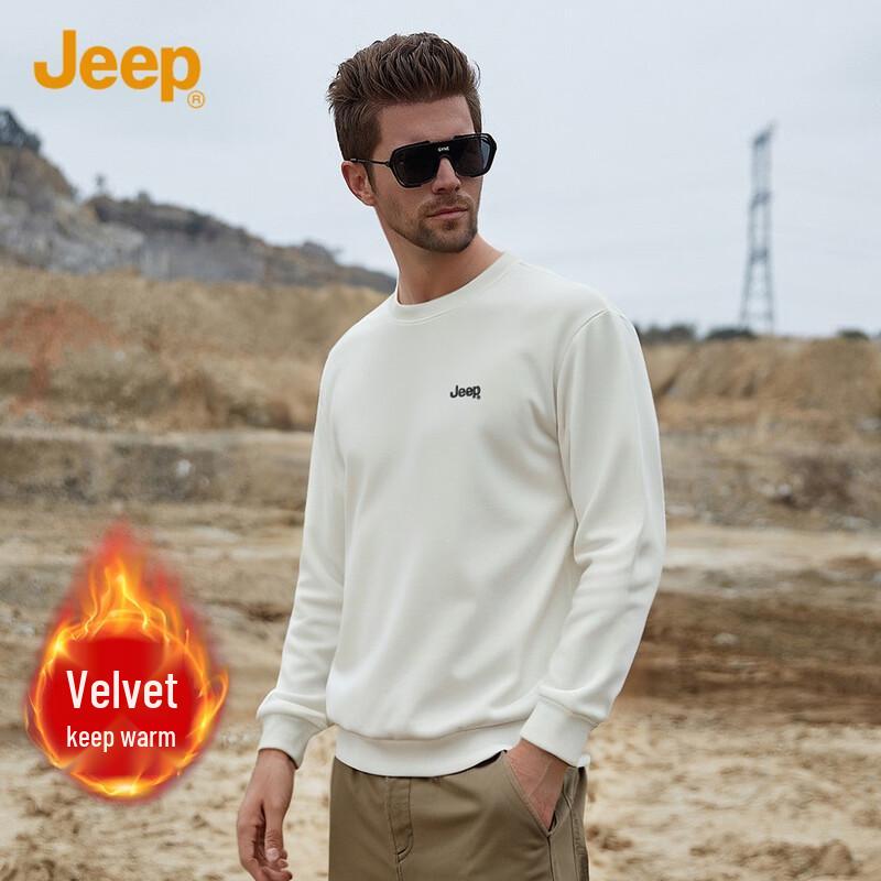

JEEP Men s Casual Loose Fit Crew Neck Sweatshirt 4XL