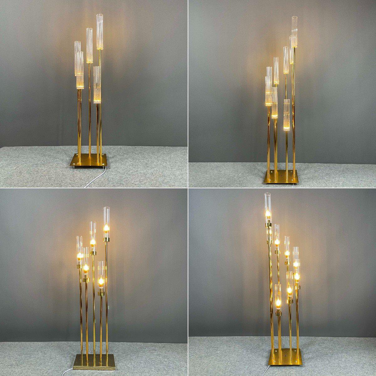 Gold-Plated Plum Blossom Wedding Candelabra Lamp 5-head Plum Blossom Tube (min. 4 pieces)