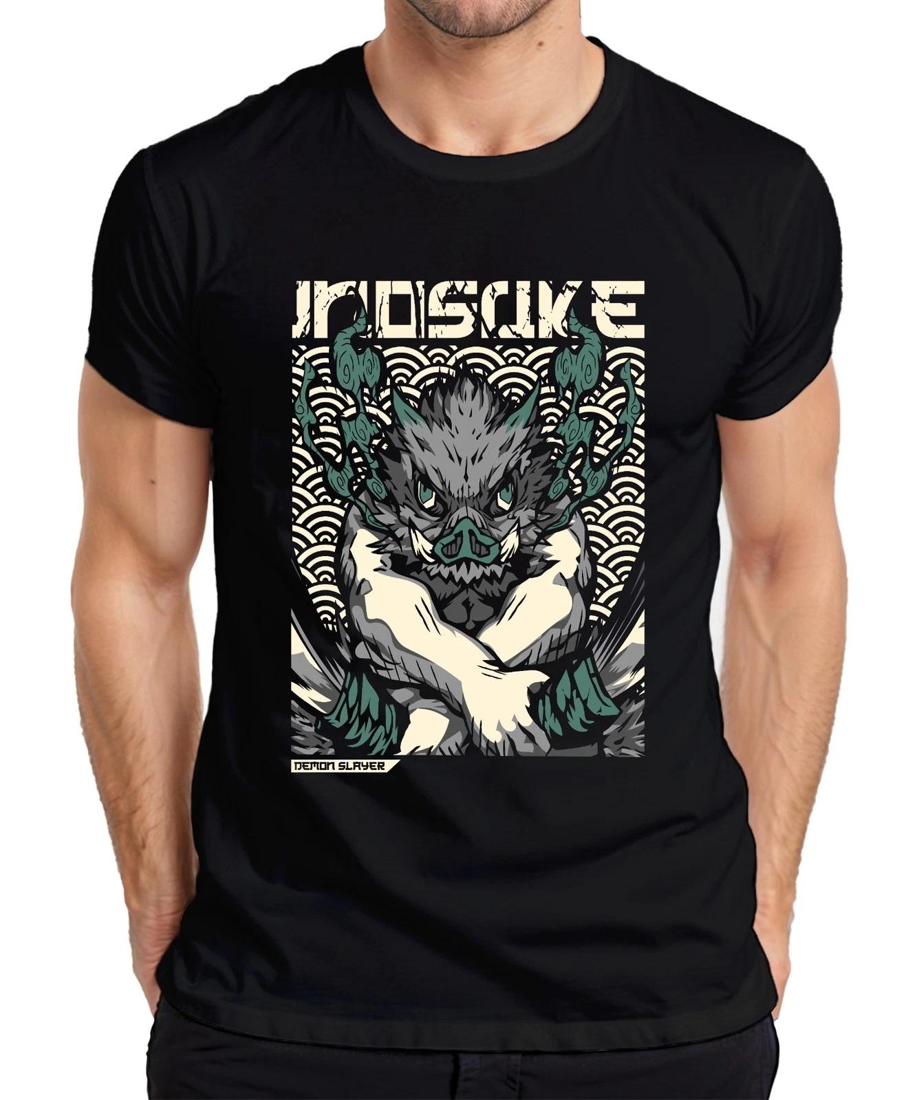 Inosuke Demon Slayer Wildschwein Maske Anime Geschenk Japan Y2K Streetwear Herre XS
