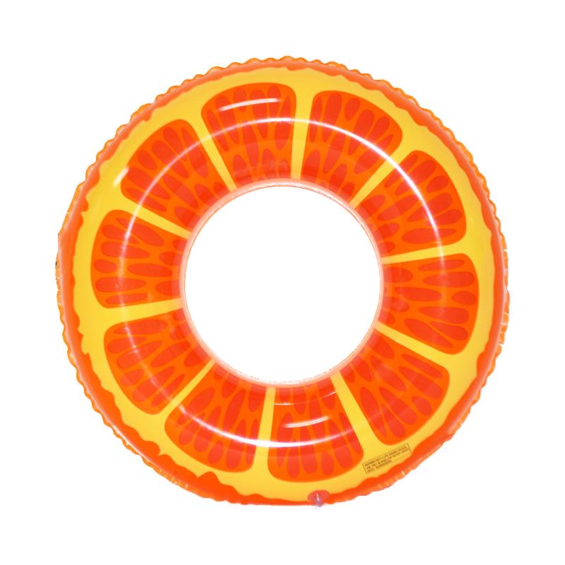 80cm PVC Fruit Orange Inflatable Swimming Ring Float Swim Ring  and Customization Swim Ring оранжевый